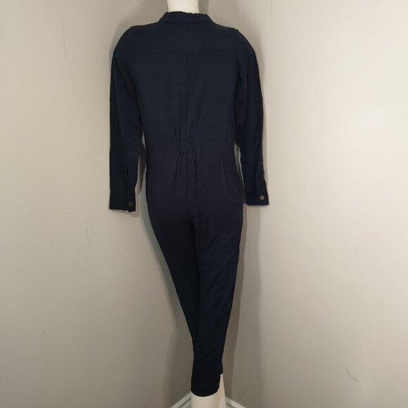 SMASH + TESS Barely Black Coveralls Tencel Romper Jumpsuit XS - Picture 5 of 14